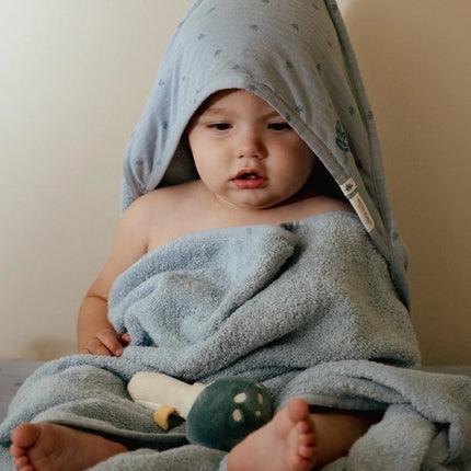 Little Dutch Badcape Baby Pure Denim Blue 100Cm koop je bij Babywinkel