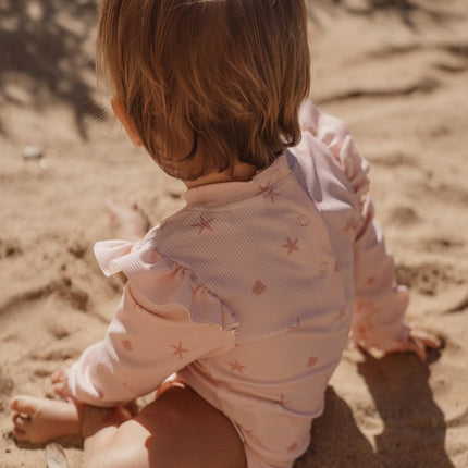 Badpak met lange mouwen Dreamy Seashells koop je bij Babywinkel