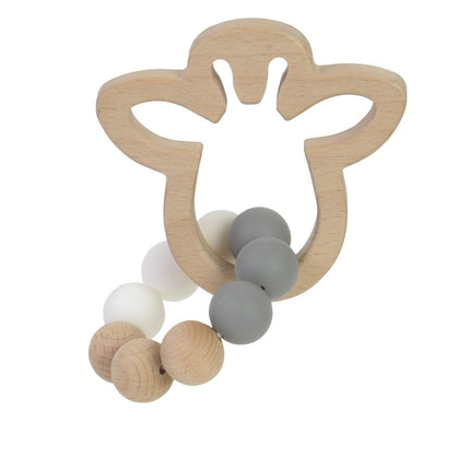 BamBam Bijtring Houten Giraffe Bijtring koop je bij Babywinkel