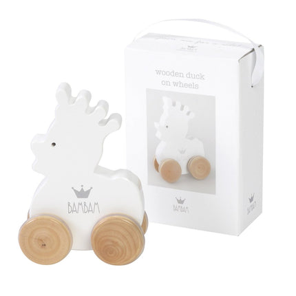 BamBam Houten Speelgoed Eend Op Wielen 12 mnd koop je bij Babywinkel