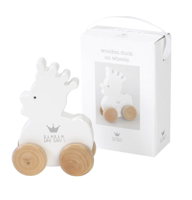 BamBam Houten Speelgoed Eend Op Wielen 12 mnd koop je bij Babywinkel