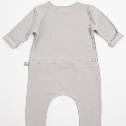 Bamboom Baby Jumpsuit Grijs/Ivoor koop je bij Babywinkel