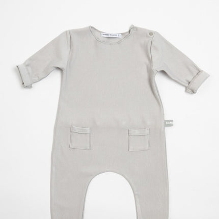 Bamboom Baby Jumpsuit Grijs/Ivoor koop je bij Babywinkel