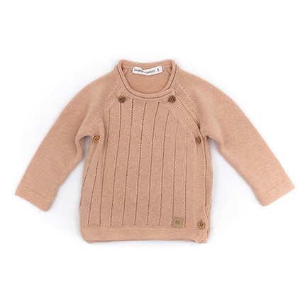 Bamboom Baby Trui Knitted Overslag Roze koop je bij Babywinkel