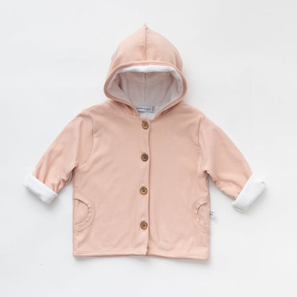 Bamboom Baby Vestje Met Capuchon Roze koop je bij Babywinkel