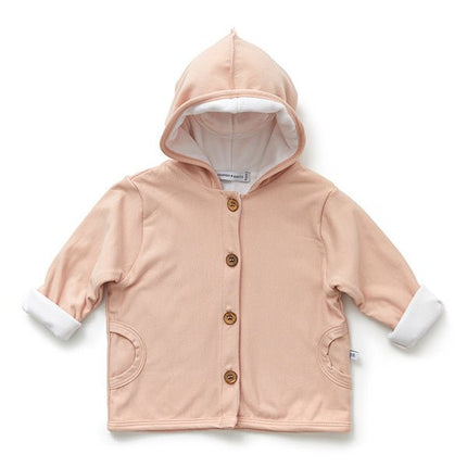 Bamboom Baby Vestje Met Capuchon Roze koop je bij Babywinkel