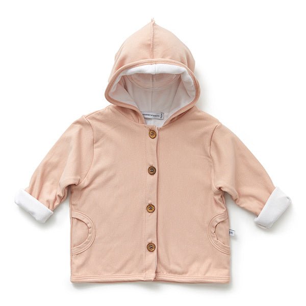 Bamboom Baby Vestje Met Capuchon Roze koop je bij Babywinkel