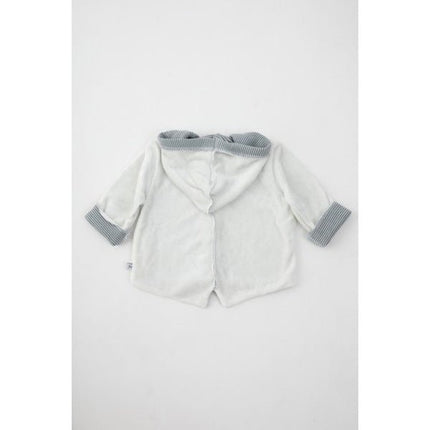 Bamboom Baby Vestje Met Capuchon Velvet Off White koop je bij Babywinkel
