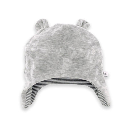 Bamboom Babymutsje Beanie Velvet Medium Grijs Mele koop je bij Babywinkel