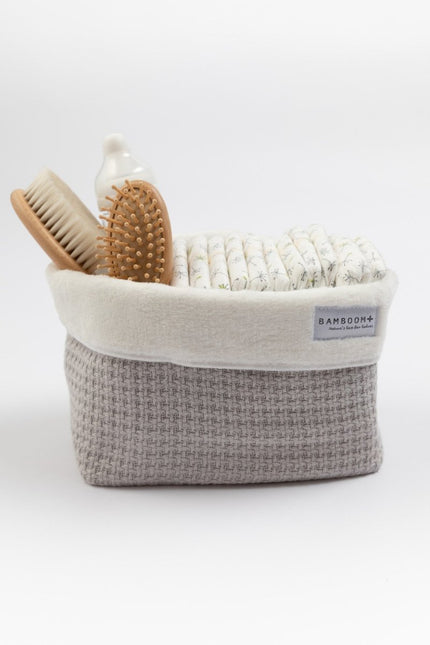 Bamboom Mandje Soft Stone Parelgrijs koop je bij Babywinkel