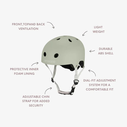 Banwood Eco Kinderhelm Olive koop je bij Babywinkel