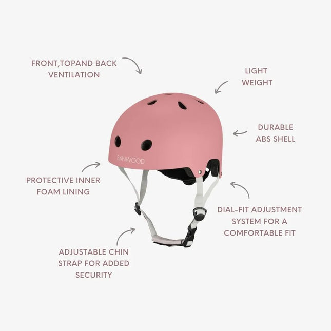 Banwood Eco Kinderhelm Raspberry koop je bij Babywinkel