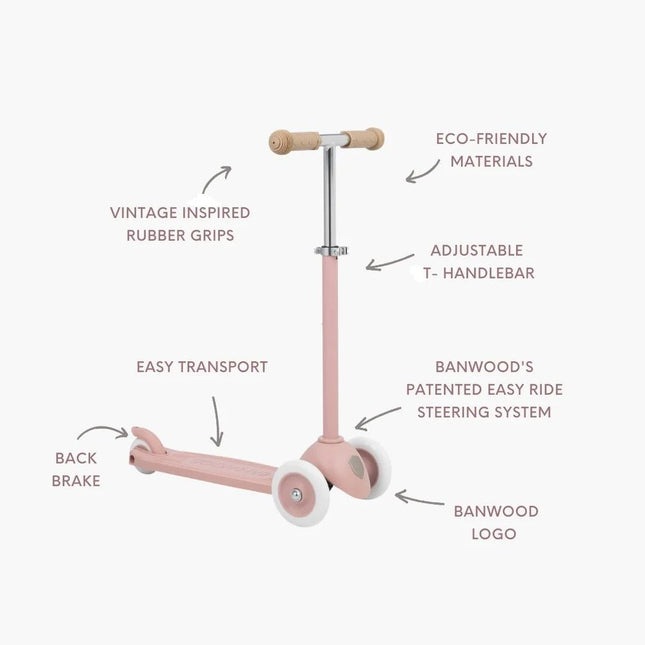 Banwood Eco Kinderstep Dusty Rose koop je bij Babywinkel