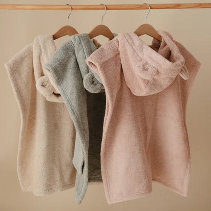 Mushie Badponcho Beer Blush koop je bij Babywinkel