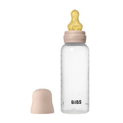 BIBS Flesspeen Rond Latex 1 Pack 270 Ml Medium Flow Blush koop je bij Babywinkel