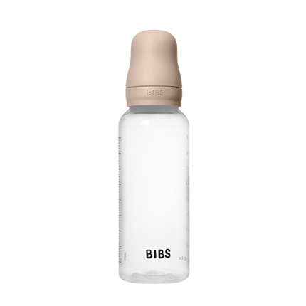 BIBS Flesspeen Rond Latex 1 Pack 270 Ml Medium Flow Blush koop je bij Babywinkel