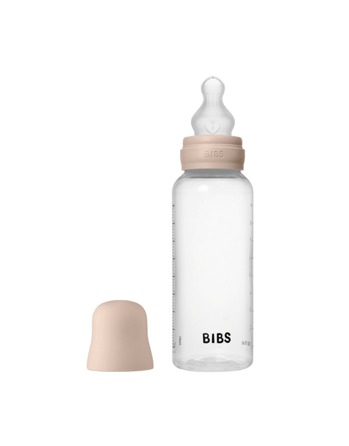 BIBS Flesspeen Rond Silicone 1 Pack 270 Ml Medium Flow Blush koop je bij Babywinkel