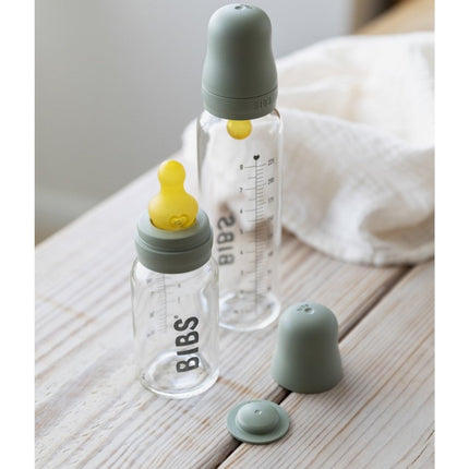BIBS Babyfles Glas 225ml Sage koop je bij Babywinkel