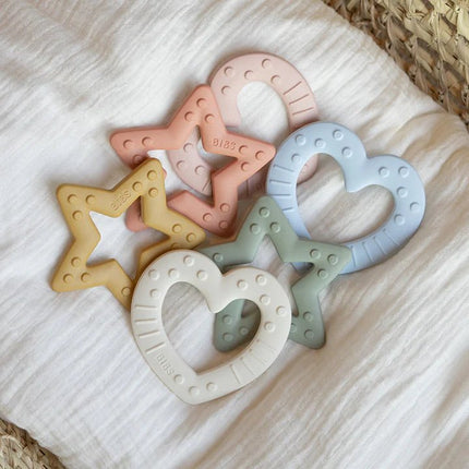 BIBS Bijtspeeltje Ster Blush koop je bij Babywinkel