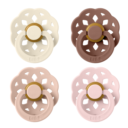 BIBS imukuppi koko 1 Boheme Ivory/Blush/Woodchuck/Blossom 4kpl 4kpl