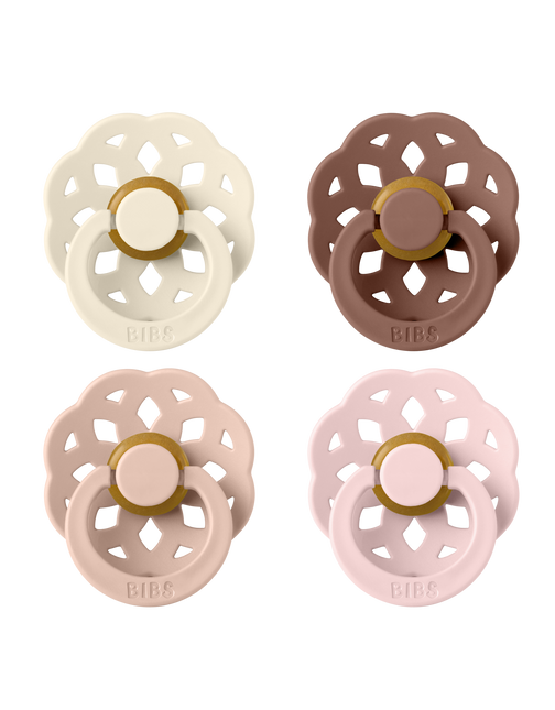 BIBS imukuppi koko 1 Boheme Ivory/Blush/Woodchuck/Blossom 4kpl 4kpl
