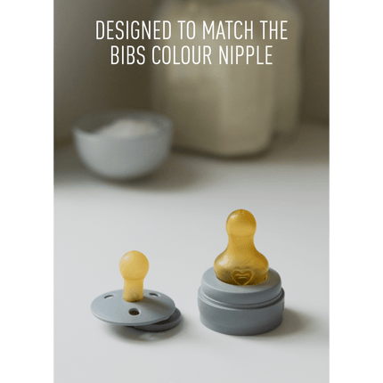 BIBS Flesspeen Rond Latex 2St Medium Flow koop je bij Babywinkel