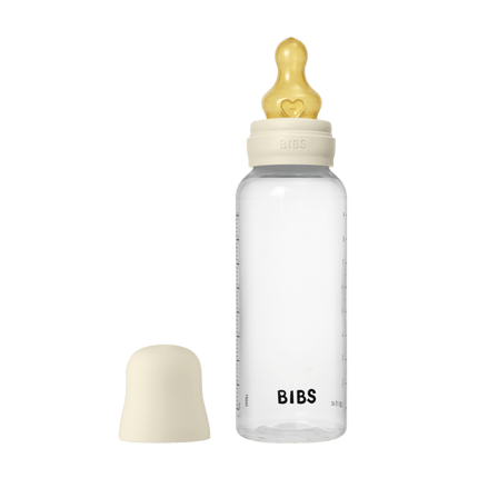 BIBS Flessenset Latex 150 Ml En 270Ml Ivory 5 Delig koop je bij Babywinkel