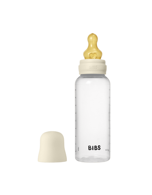 BIBS Flessenset Latex 150 Ml En 270Ml Ivory 5 Delig koop je bij Babywinkel