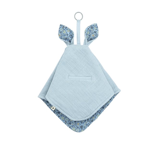 BIBS Knuffeldoekje Liberty Kangaroo Liberty Chamomile Lawn Baby Blue koop je bij Babywinkel