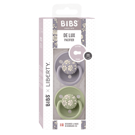 BIBS Speen Liberty De Lux Sage 2St koop je bij Babywinkel