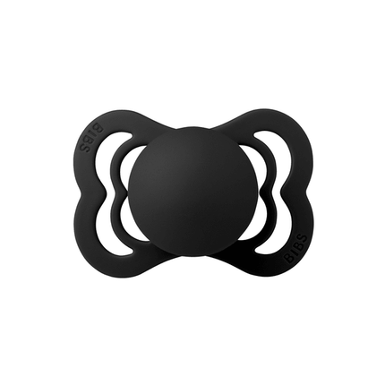 BIBS Speen Maat 1 Black Supreme Latex koop je bij Babywinkel