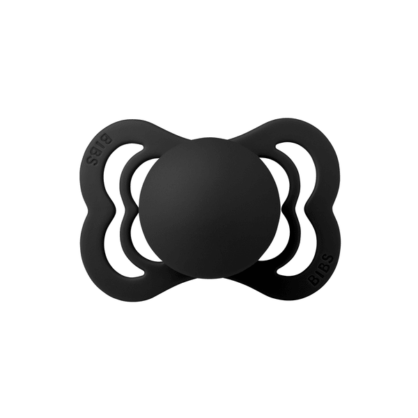 BIBS Speen Maat 1 Black Supreme Latex koop je bij Babywinkel