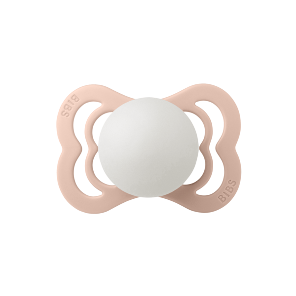 BIBS Speen Maat 1 Blush Night Supreme Silicone koop je bij Babywinkel