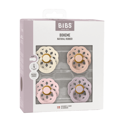 BIBS Speen Maat 1 Boheme Ivory/Blush/Blossom/Dusky Lilac 4St koop je bij Babywinkel