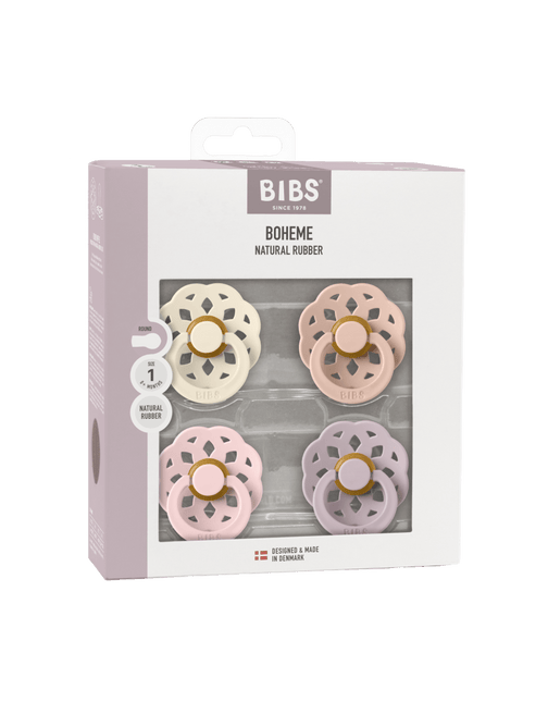BIBS Speen Maat 1 Boheme Ivory/Blush/Blossom/Dusky Lilac 4St koop je bij Babywinkel
