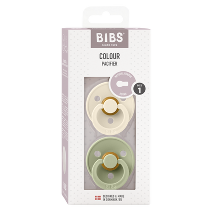 BIBS Speen Maat 1 Ivory/Sage 2st koop je bij Babywinkel