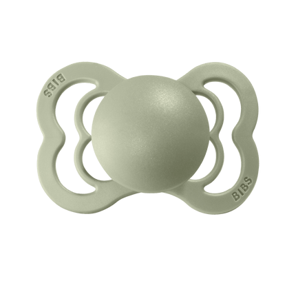 BIBS Speen Maat 1 Ivory/Sage Supreme Silicone 2st koop je bij Babywinkel