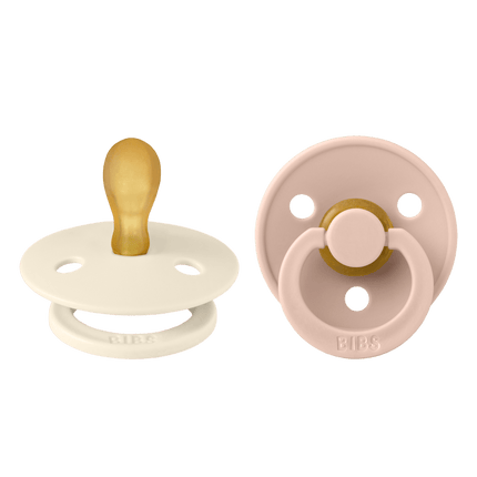 BIBS Speen Maat 1 Latex Symmetric Ivory/Blush 2st koop je bij Babywinkel