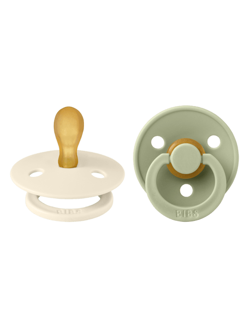 BIBS Speen Maat 1 Latex Symmetric Ivory/Sage 2st koop je bij Babywinkel