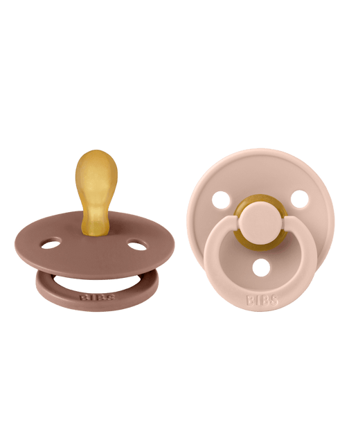BIBS Speen Maat 1 Latex Symmetric Woodchuck/Blush 2st koop je bij Babywinkel
