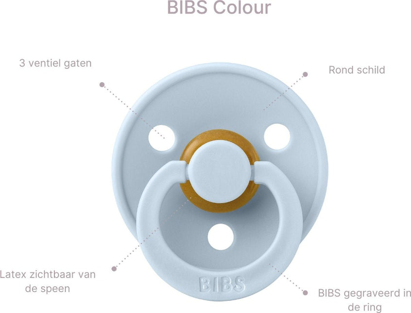 BIBS Speen Maat 1 Peach koop je bij Babywinkel
