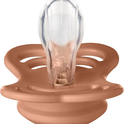 BIBS Speen Maat 1 Peach Supreme Silicone koop je bij Babywinkel