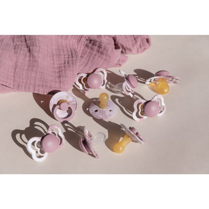 BIBS Speen Maat 1 Silicone Supreme Heather White koop je bij Babywinkel