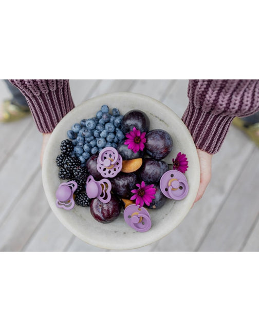 BIBS Speen Maat 1 Silicone Supreme Mauve koop je bij Babywinkel