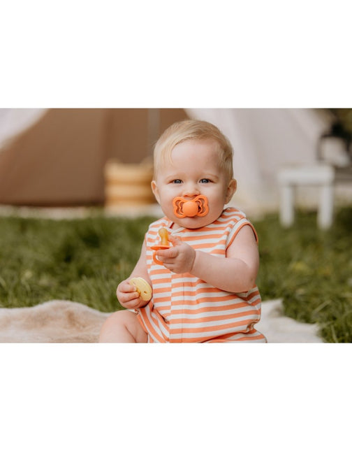 BIBS Speen Maat 1 Silicone Supreme Papaya koop je bij Babywinkel