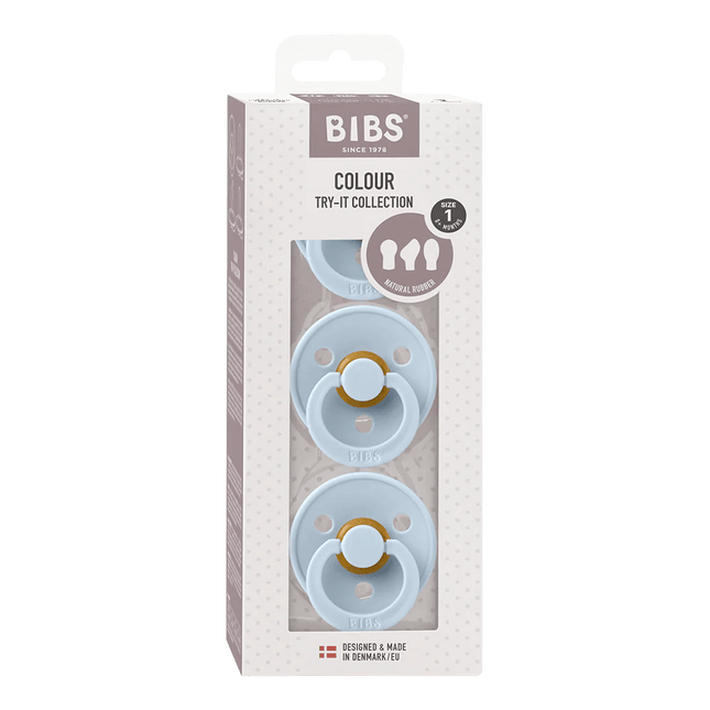 BIBS Speen Maat 1 Try - It Box Baby Blue koop je bij Babywinkel