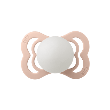 BIBS Speen Maat 2 Blush Night/Vanilla Night Supreme Silicone 2st koop je bij Babywinkel