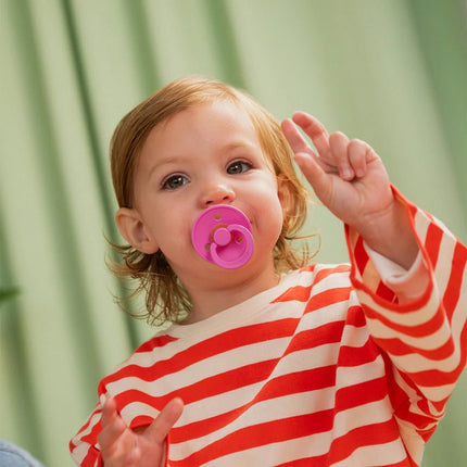 BIBS Speen Maat 2 Bubblegum koop je bij Babywinkel