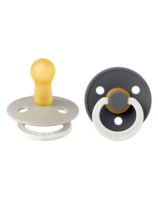 BIBS Speen Maat 2 Colour Sand Glow/Iron Glow 2St koop je bij Babywinkel