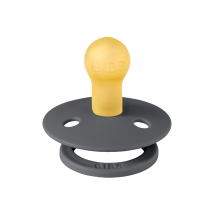 BIBS Speen Maat 2 Iron/Baby Blue 2st koop je bij Babywinkel